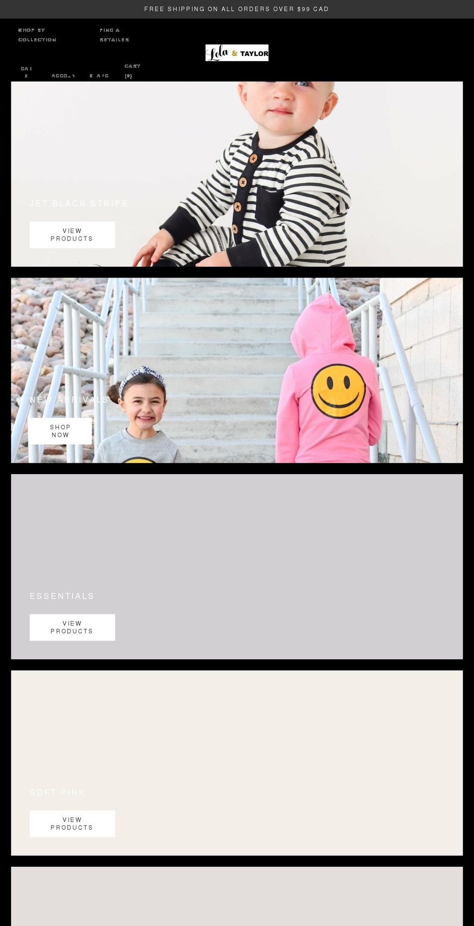 lolaandtaylor.com shopify website screenshot