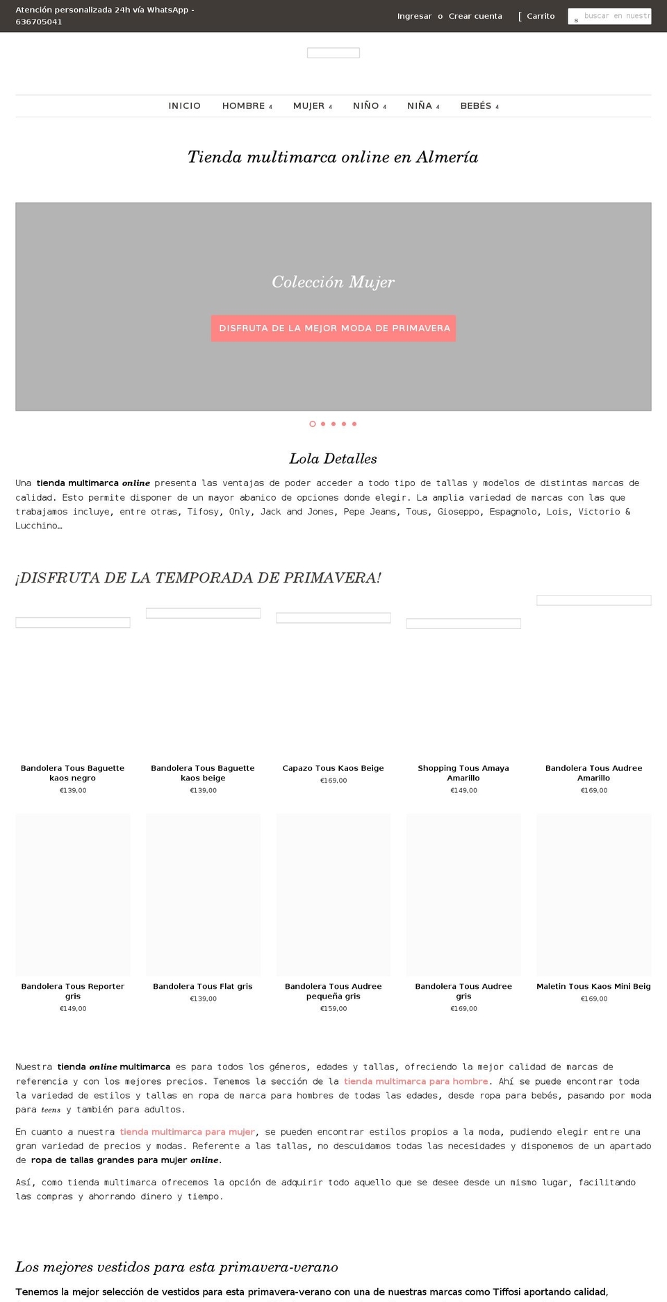 loladetalles.com shopify website screenshot