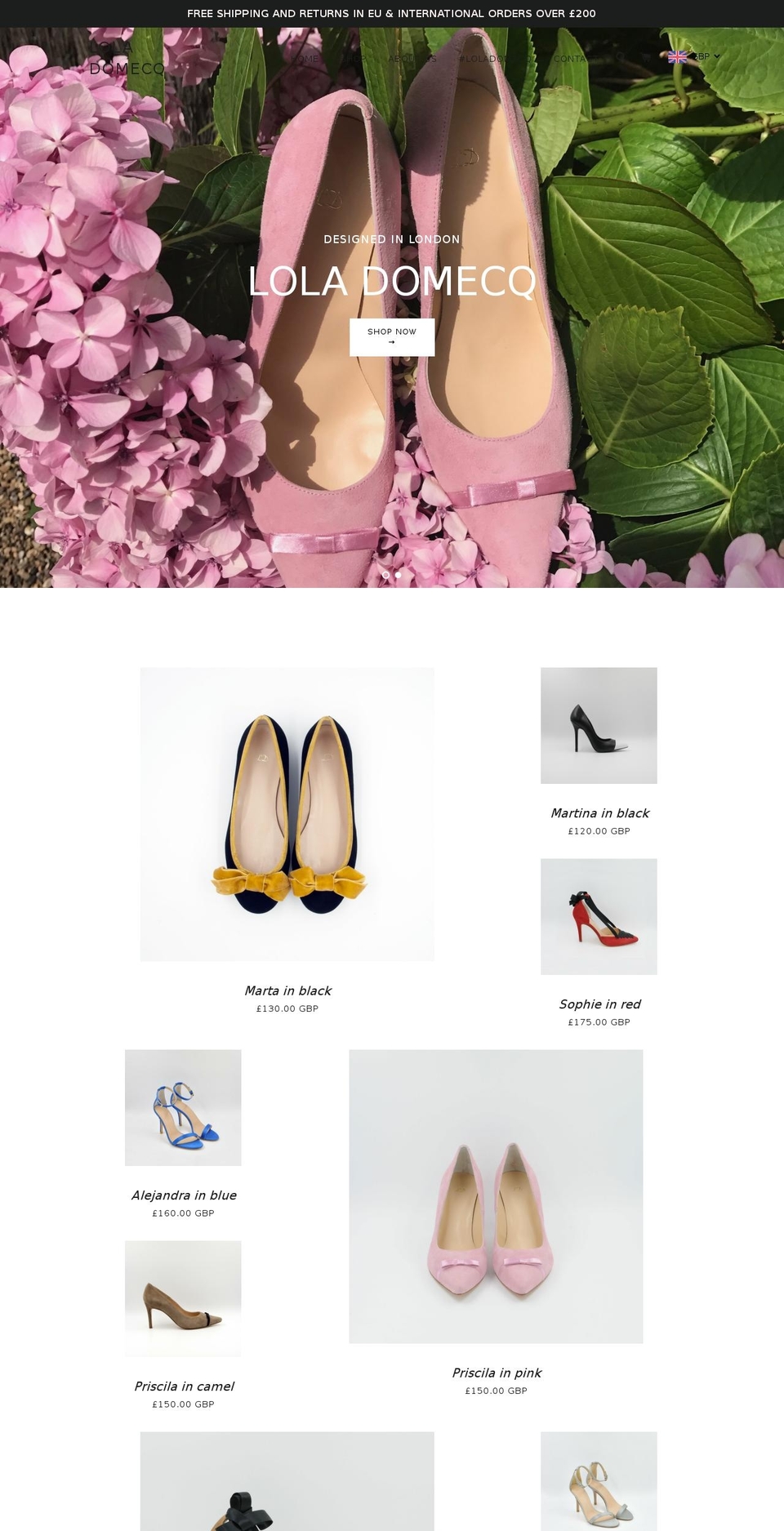 loladomecq.com — Shopify storefront screenshot