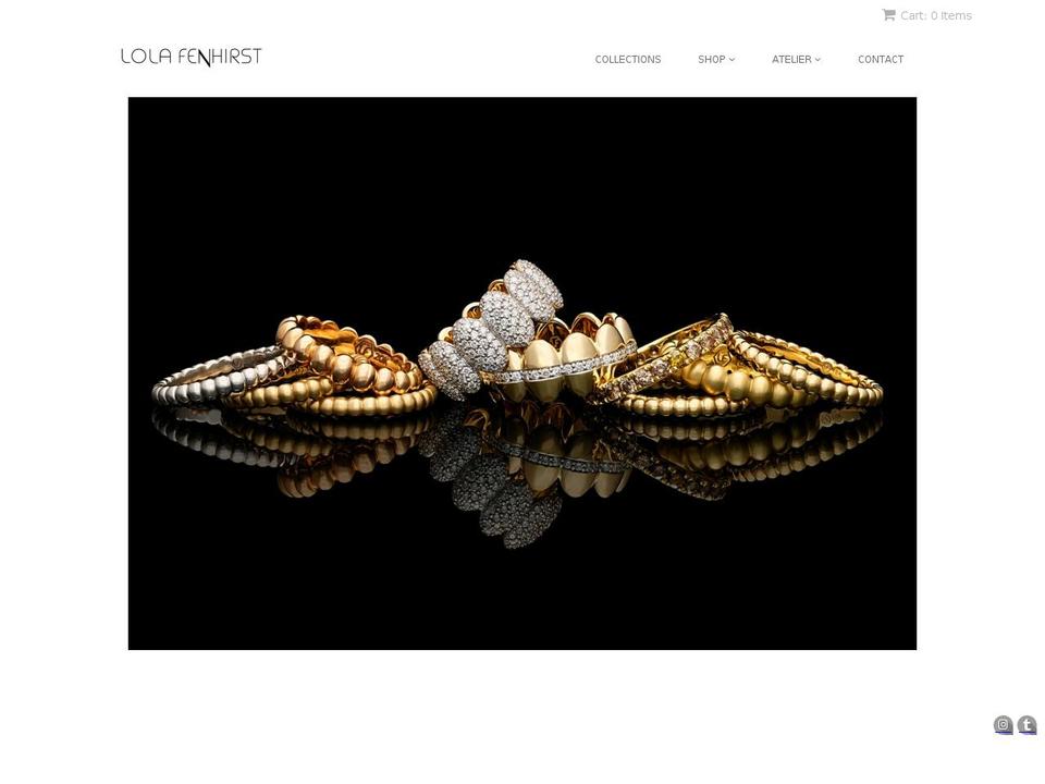 lolafenhirst.com shopify website screenshot