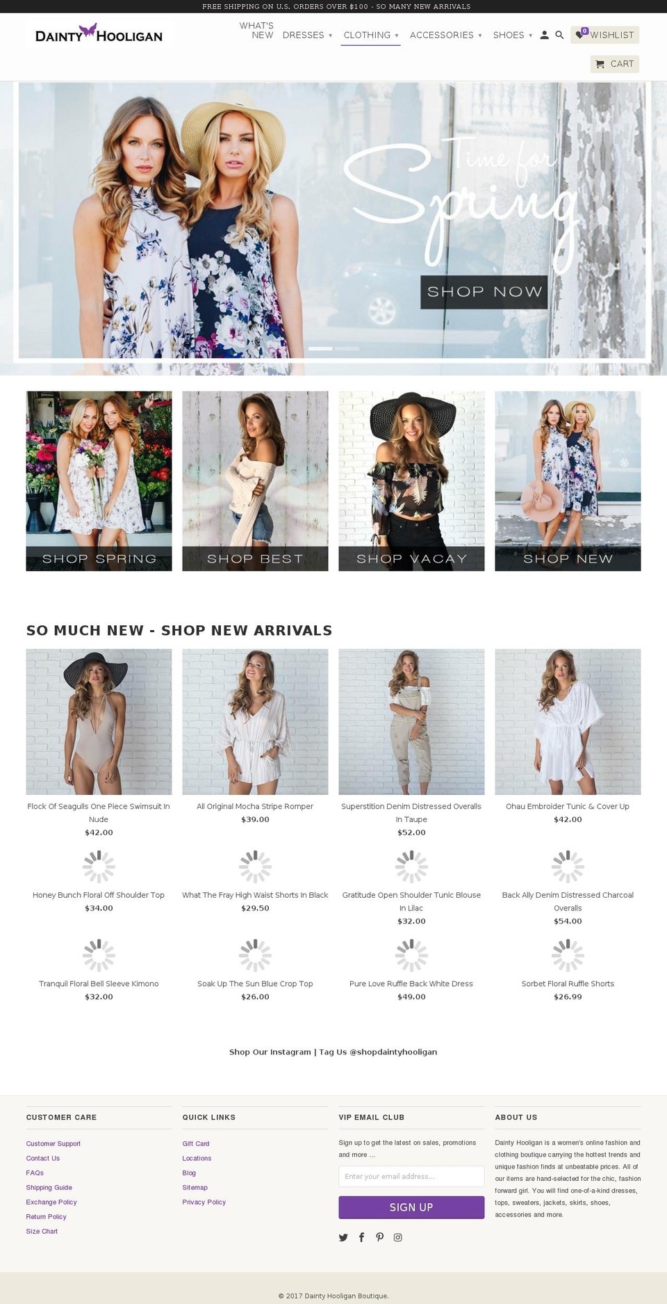 lolajeannineboutique.com shopify website screenshot
