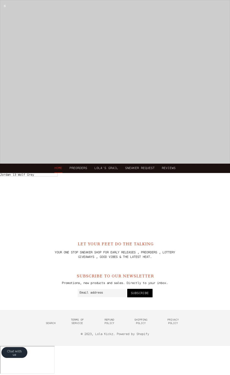 lolakickz.com shopify website screenshot