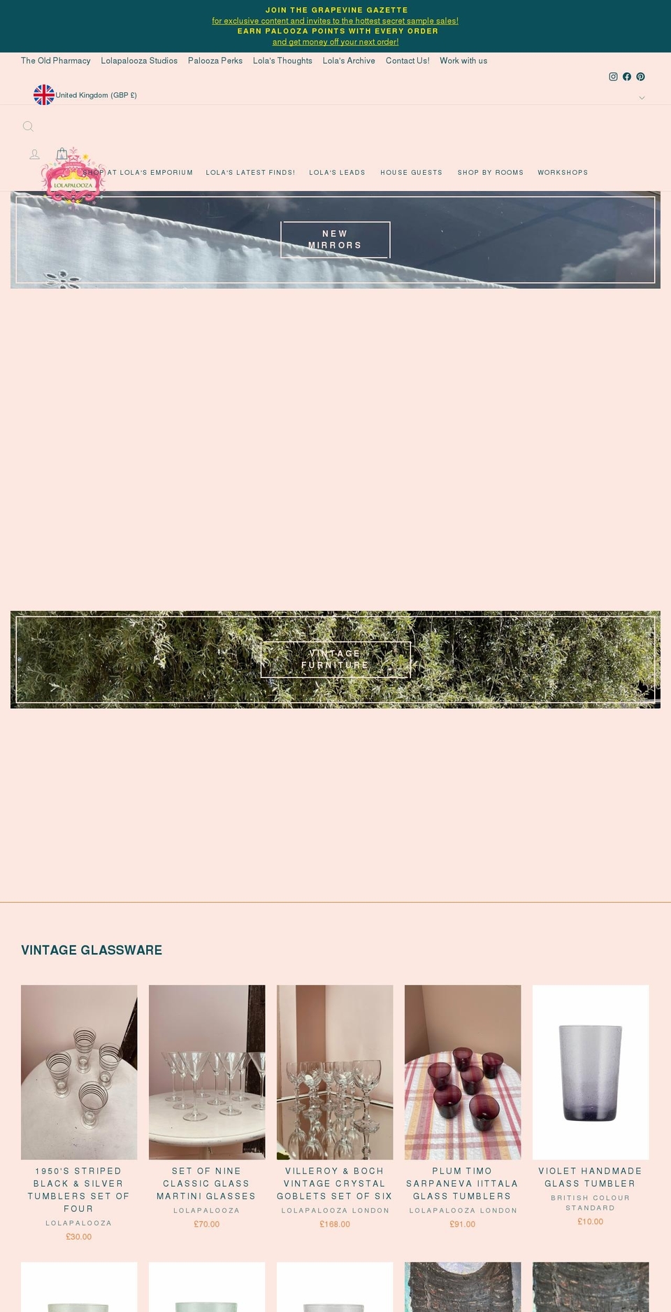 lolapalooza.co.uk shopify website screenshot