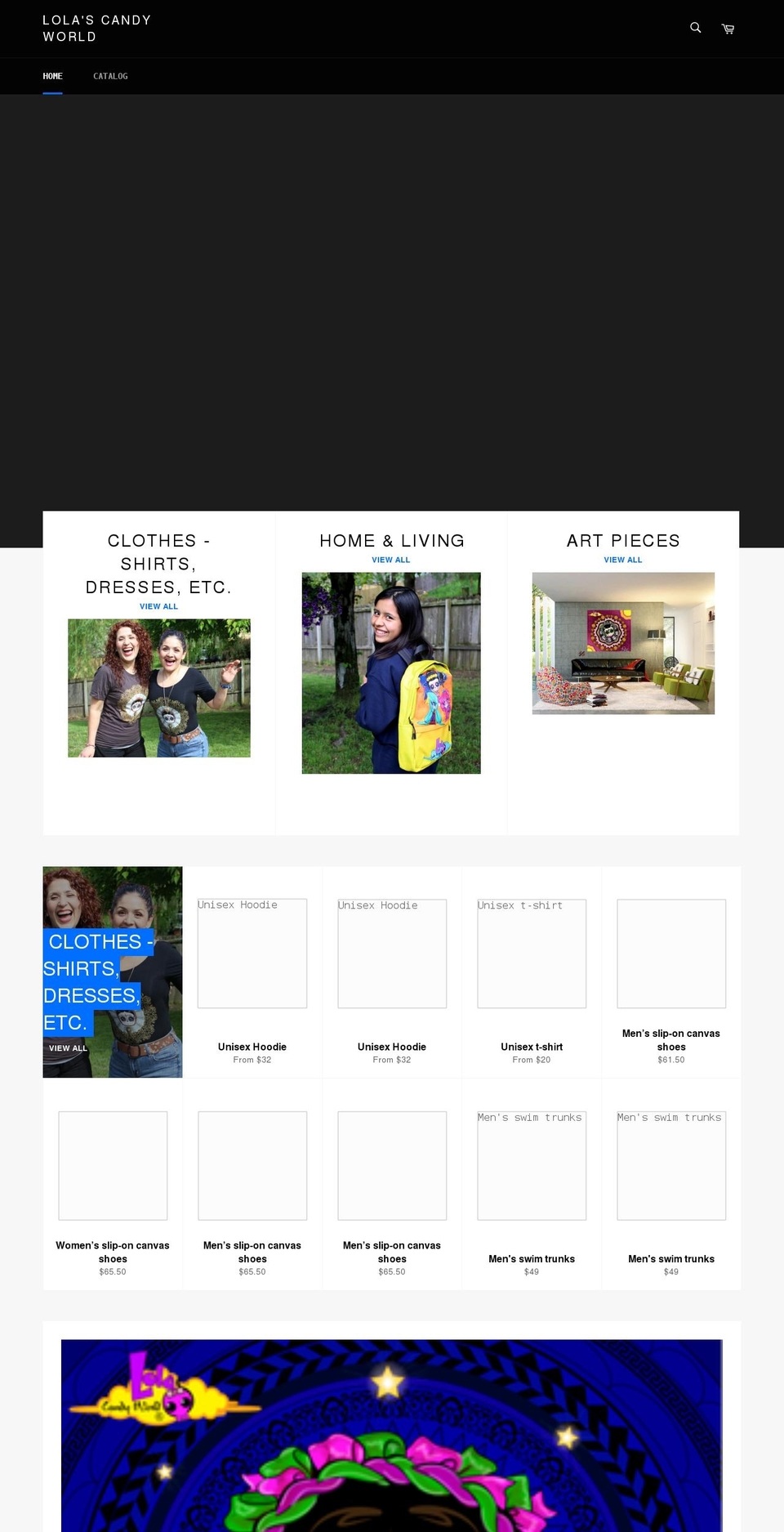 lolascandyworld.com shopify website screenshot