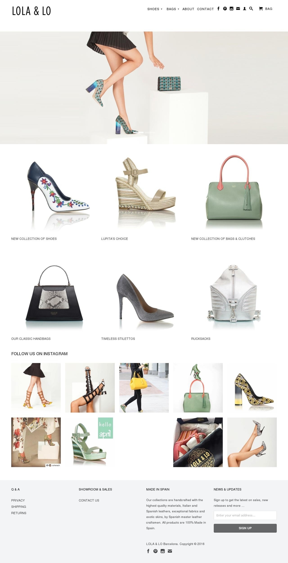 lolaylobags.com shopify website screenshot