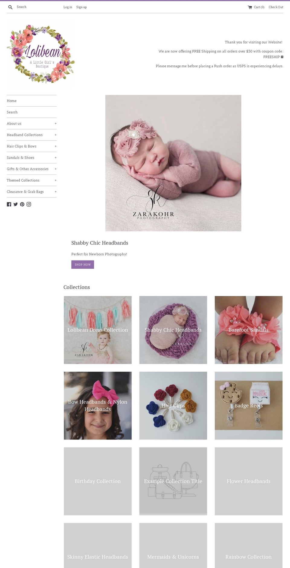 lolibean.com shopify website screenshot