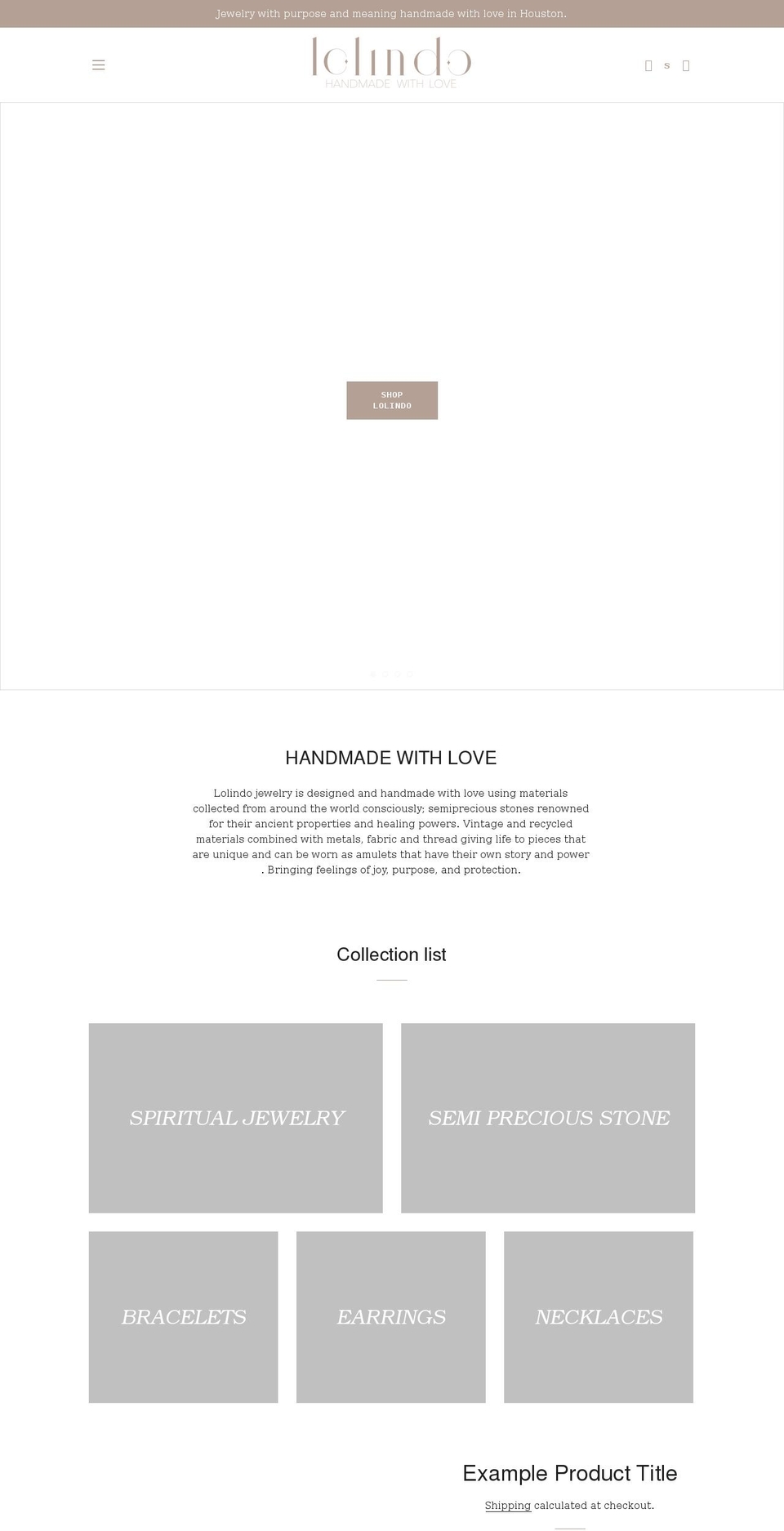 lolindo.net shopify website screenshot