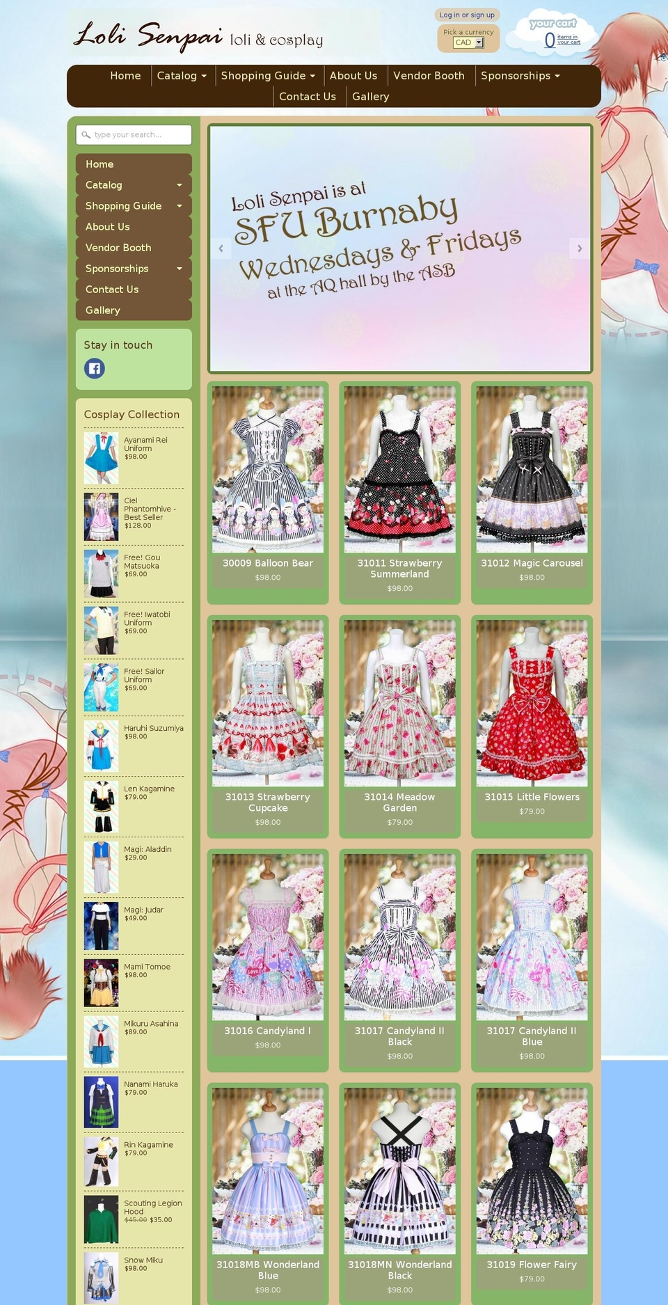 lolisenpai.com shopify website screenshot