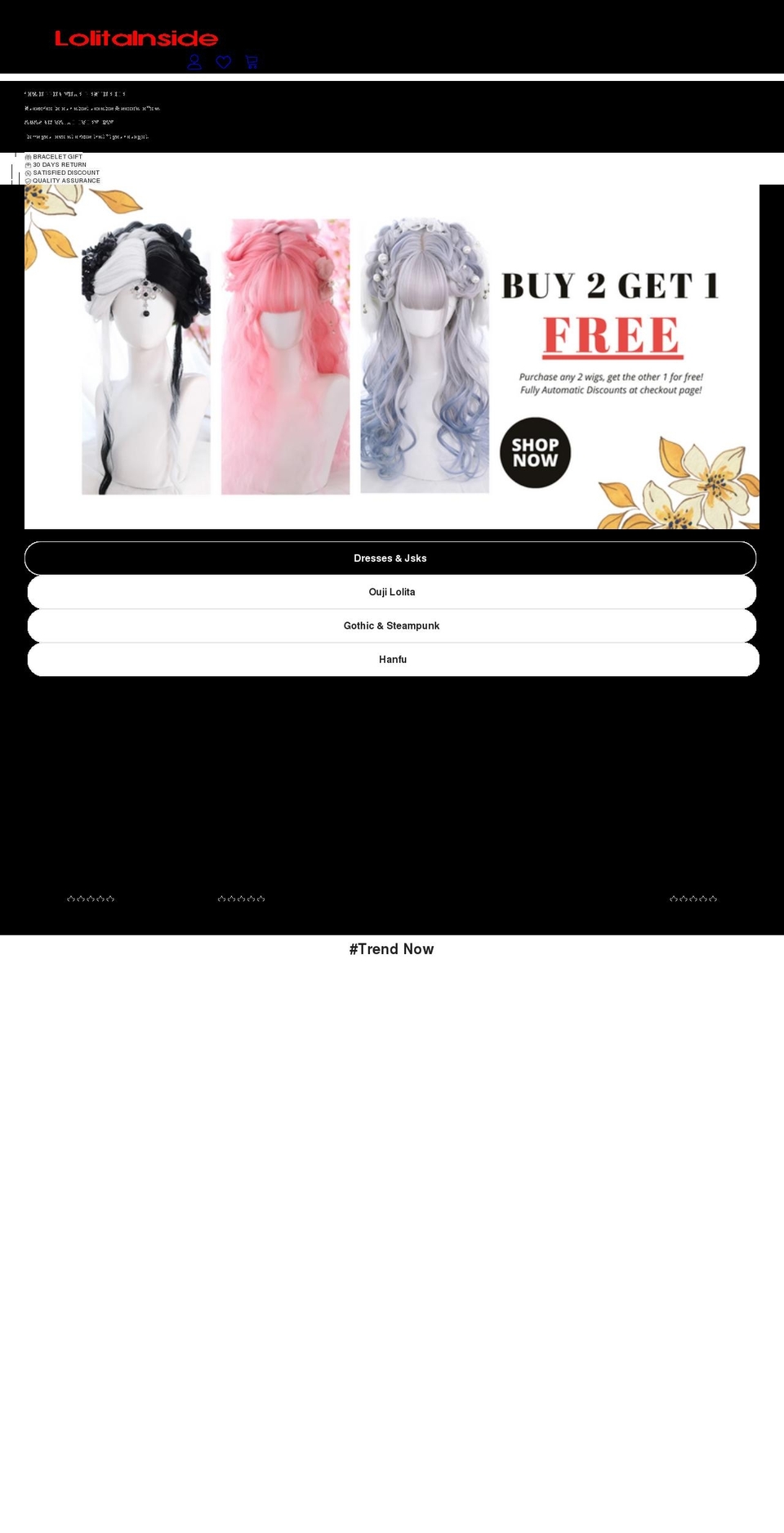 lolitainside.com shopify website screenshot