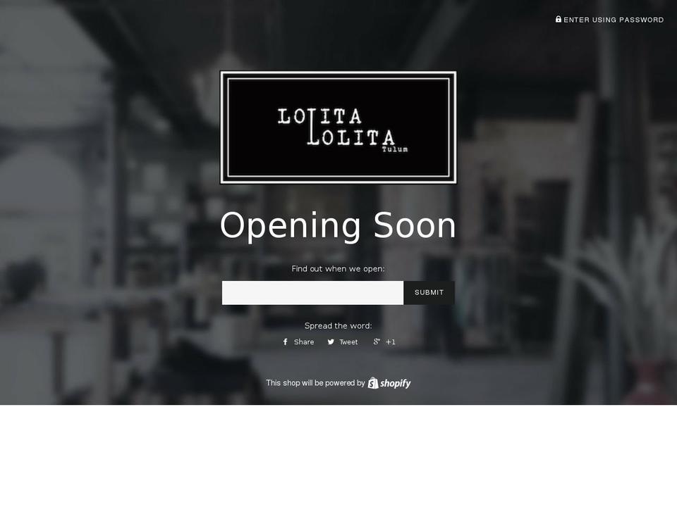 lolitalolitatulum.com shopify website screenshot