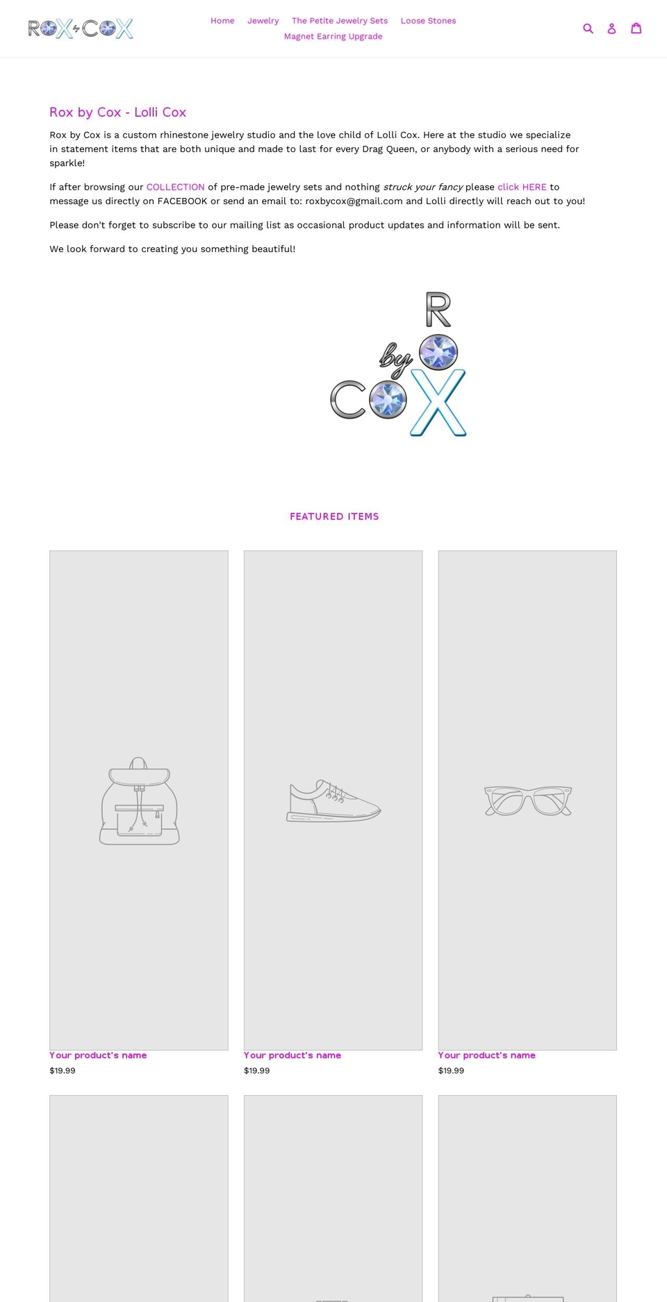lollicox.com — Shopify storefront screenshot
