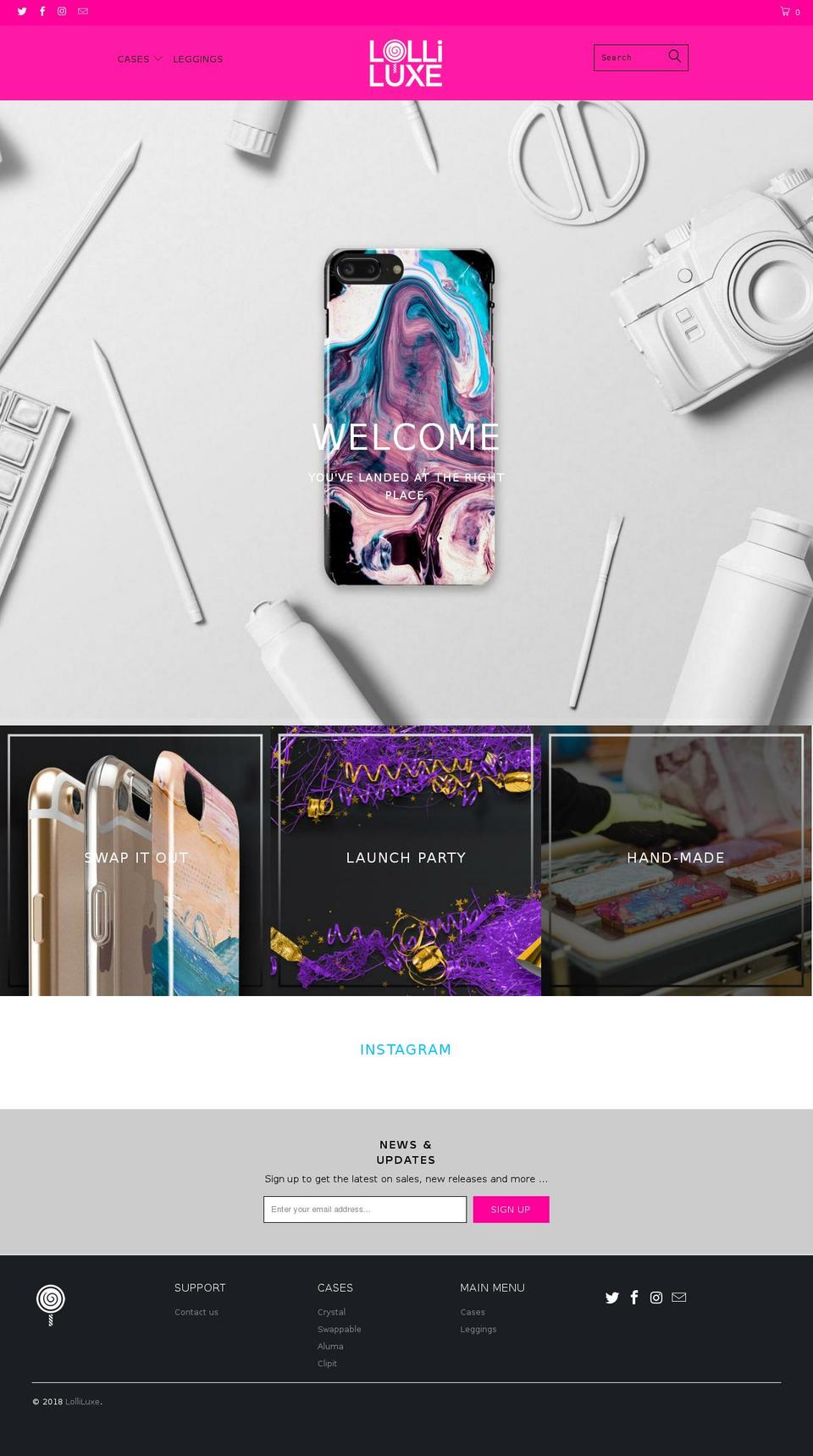 lolliluxe.com — Shopify storefront screenshot
