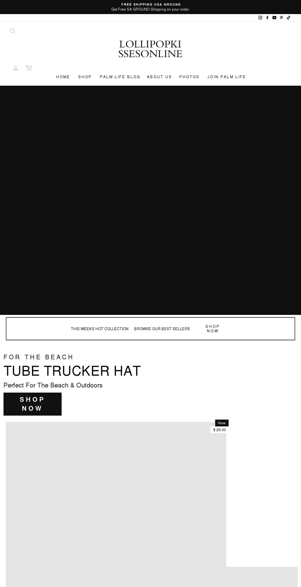 lollipopkissesonline.com shopify website screenshot