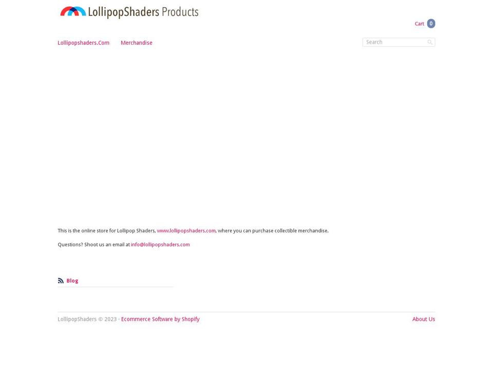 Social Shopify theme site example lollipopshaders.myshopify.com