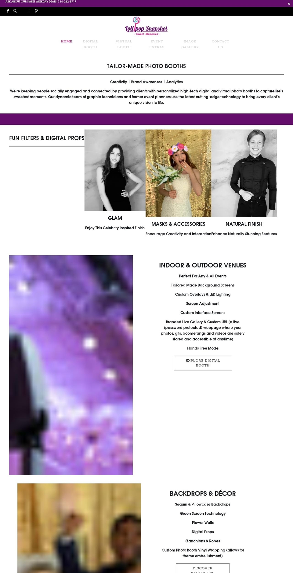 lollipopsnapshot.com shopify website screenshot