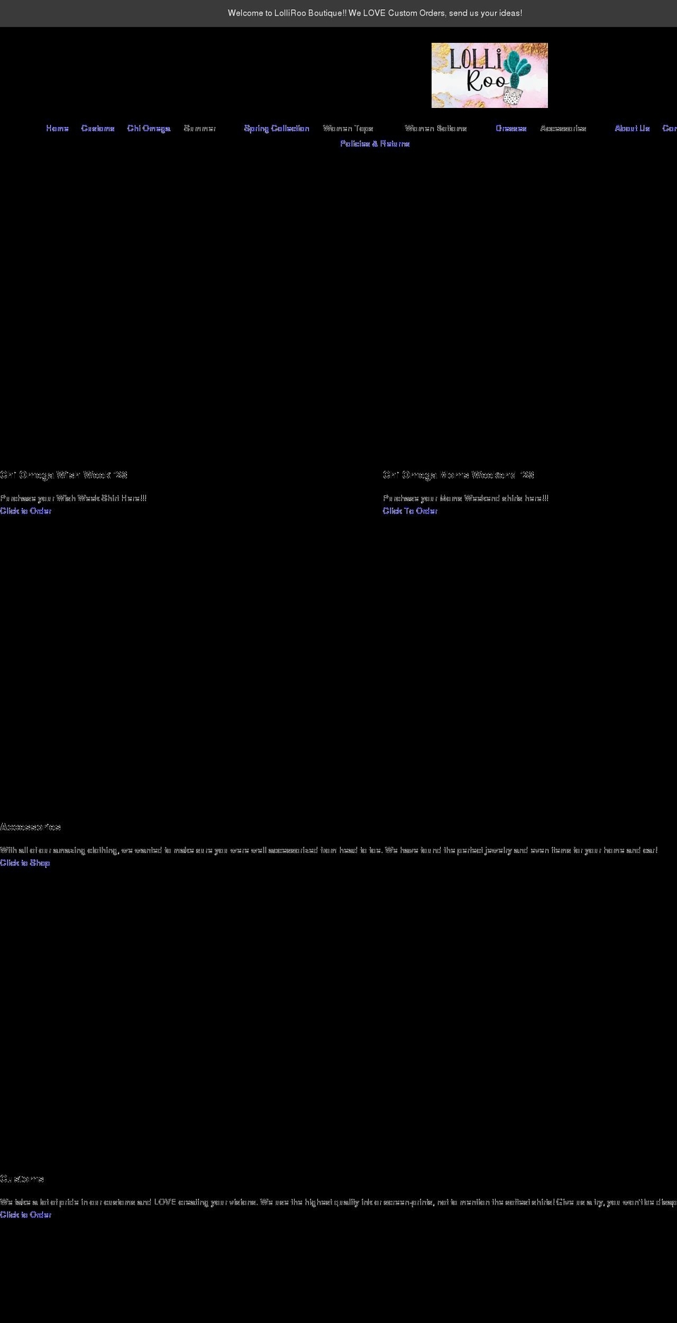 lolliroo.com shopify website screenshot