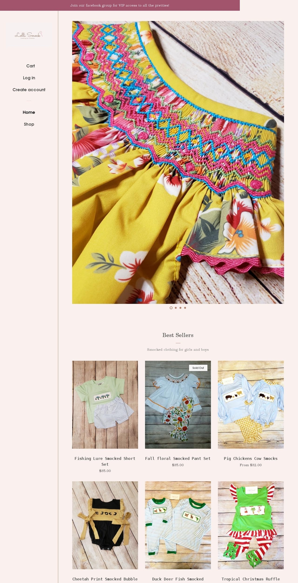 Pop with Installments message Shopify theme site example lollismock.com