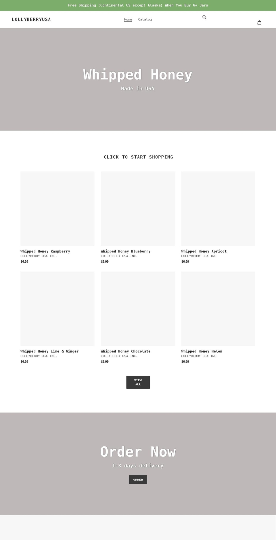 lollyberry.shop shopify website screenshot