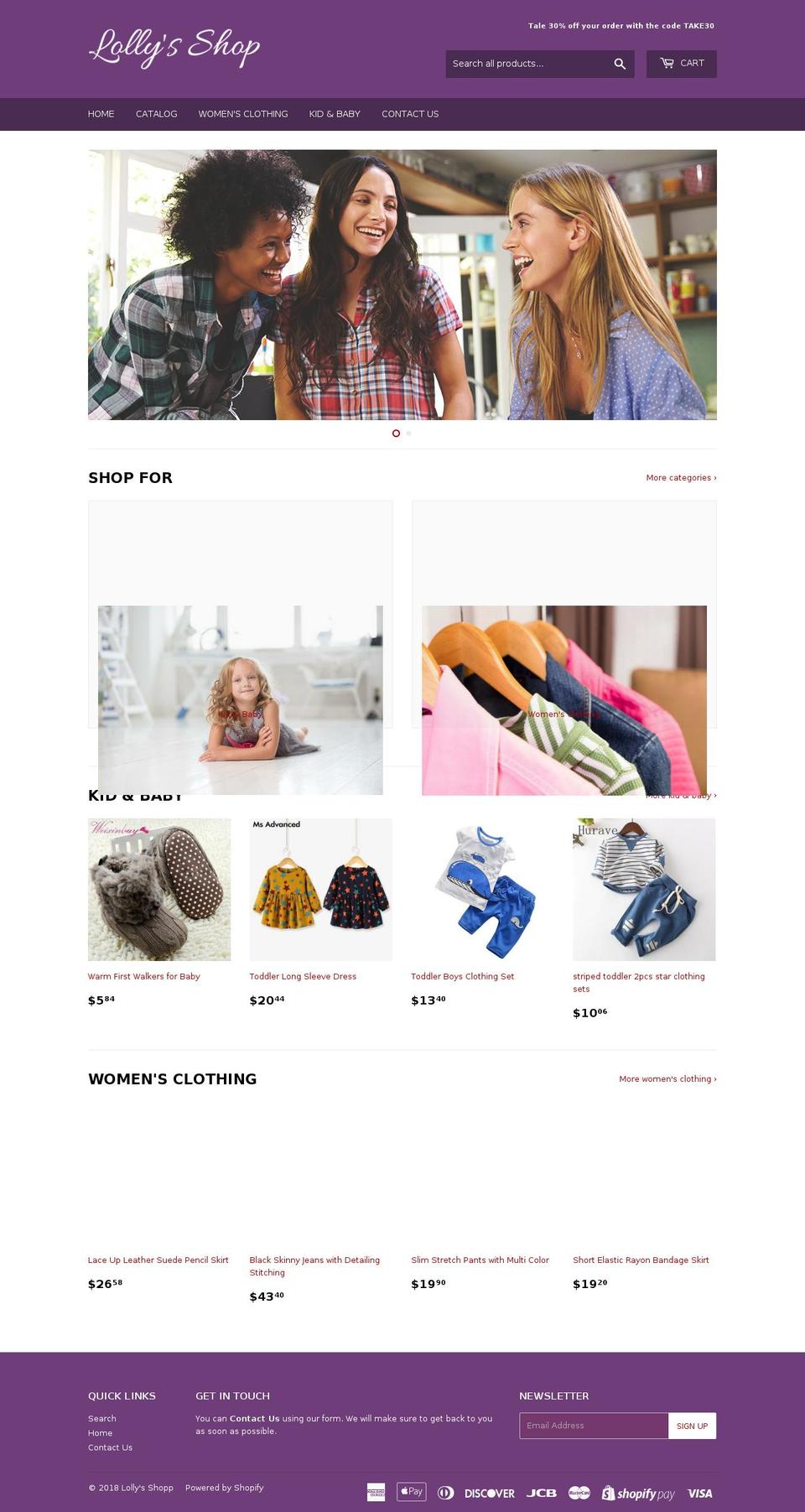 lollysshop.com — Shopify storefront screenshot