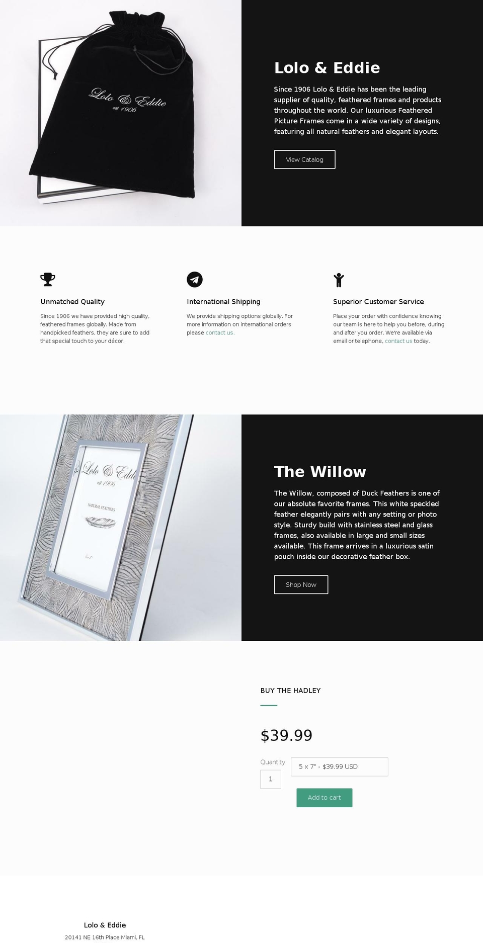 loloandeddie.com — Shopify storefront screenshot