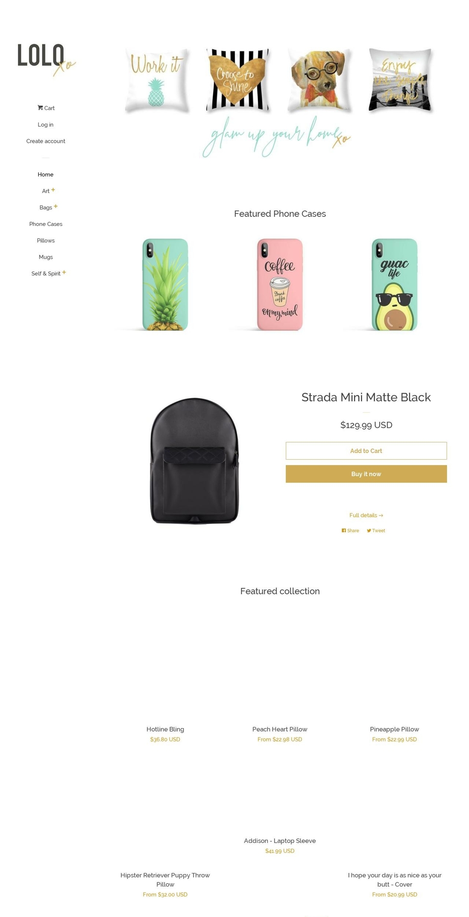 loloxo.com — Shopify storefront screenshot