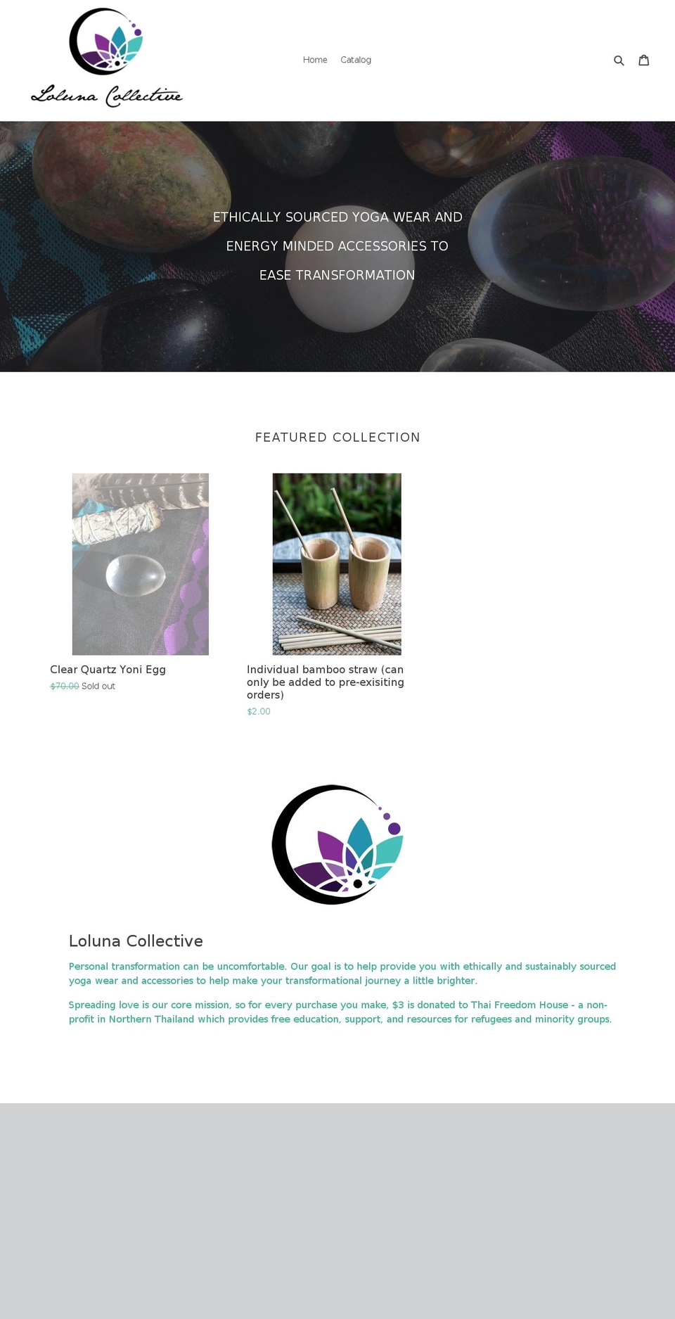 lolunacollective.com — Shopify storefront screenshot