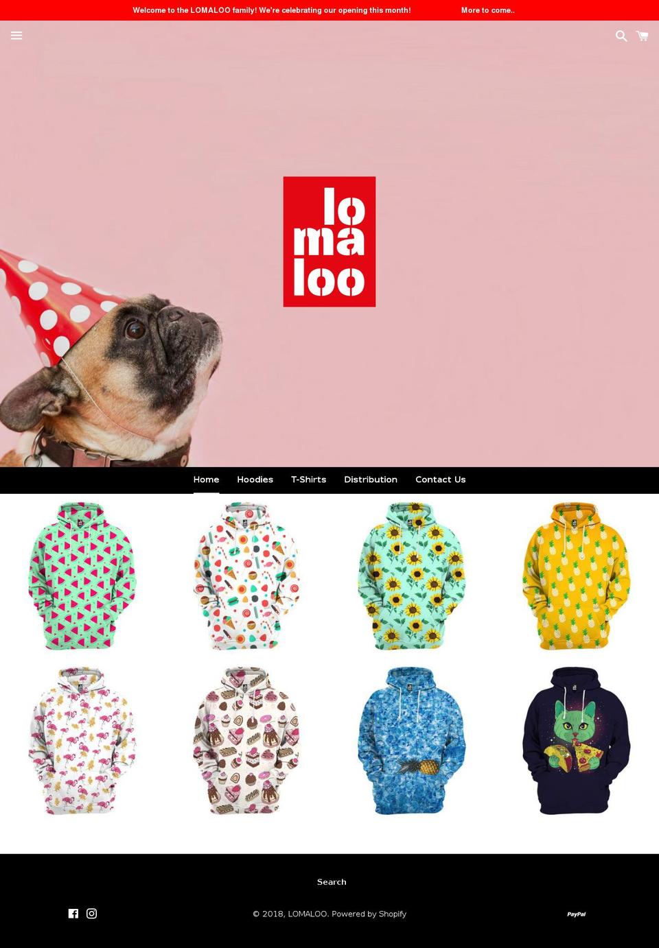 lomaloo.com — Shopify storefront screenshot