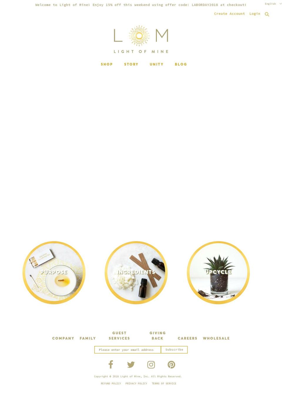 theme-export-light-of-mine Shopify theme site example lomlifestyle.com