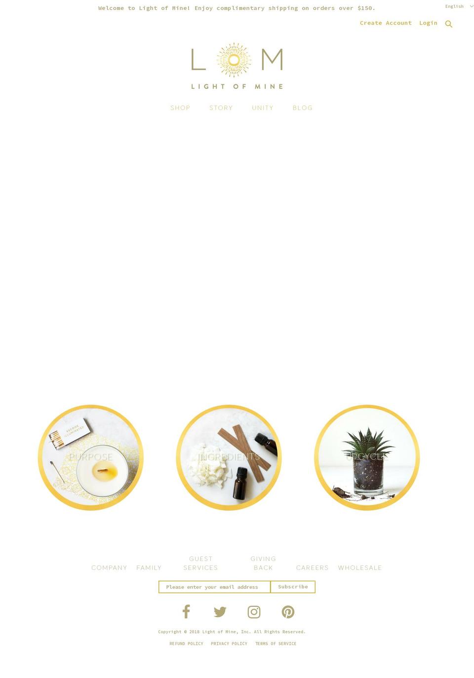 theme-export-light-of-mine Shopify theme site example lomlightstyle.com