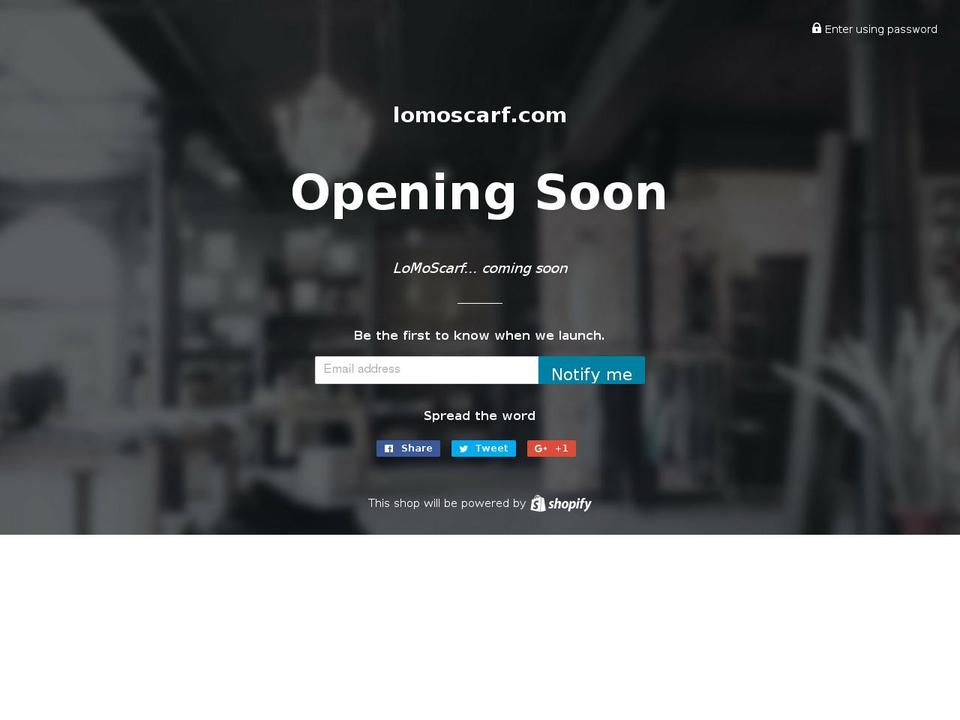lomoscarf.com — Shopify storefront screenshot
