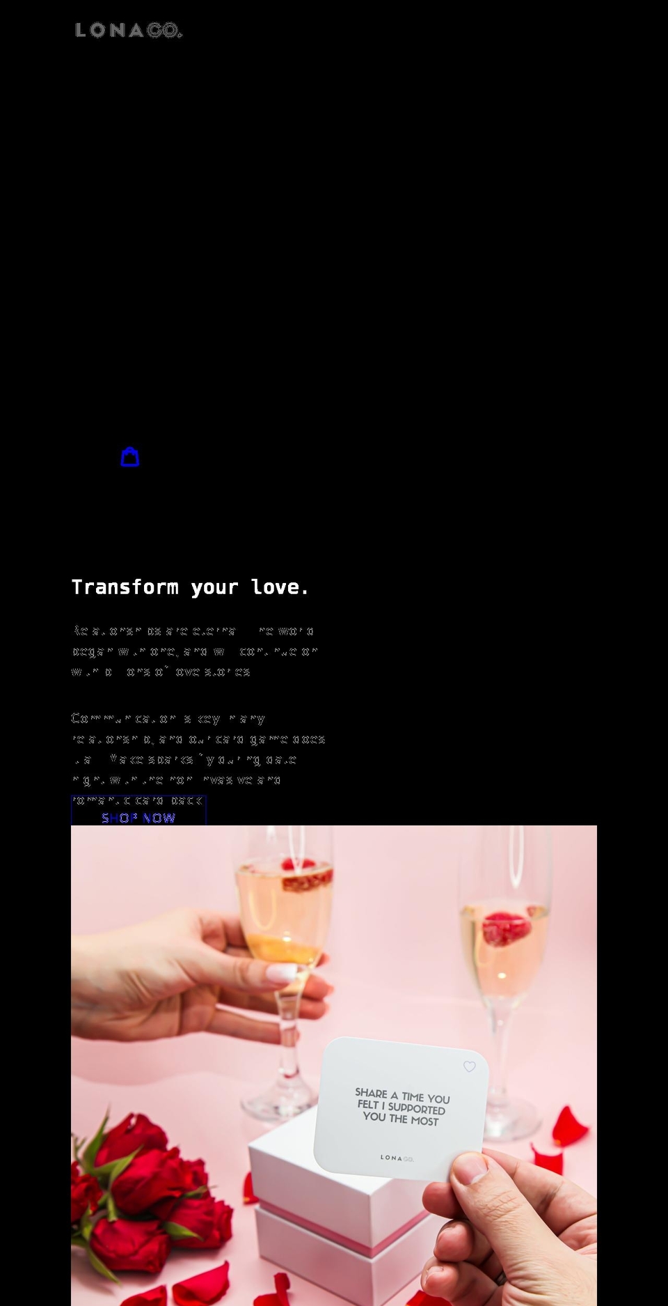 lonaco.com shopify website screenshot