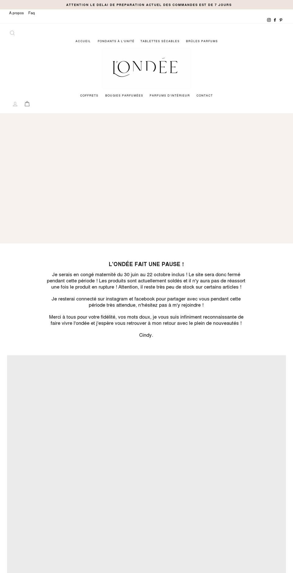 londeebougieparfumee.com shopify website screenshot