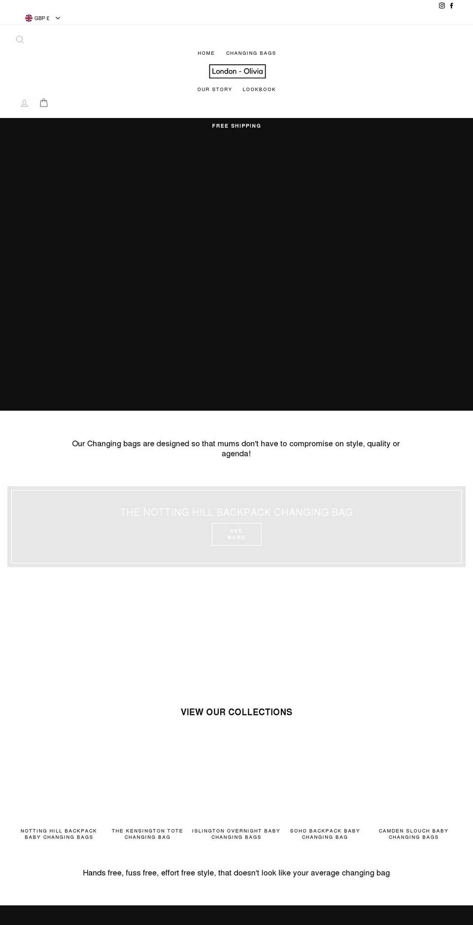 london-olivia.com shopify website screenshot