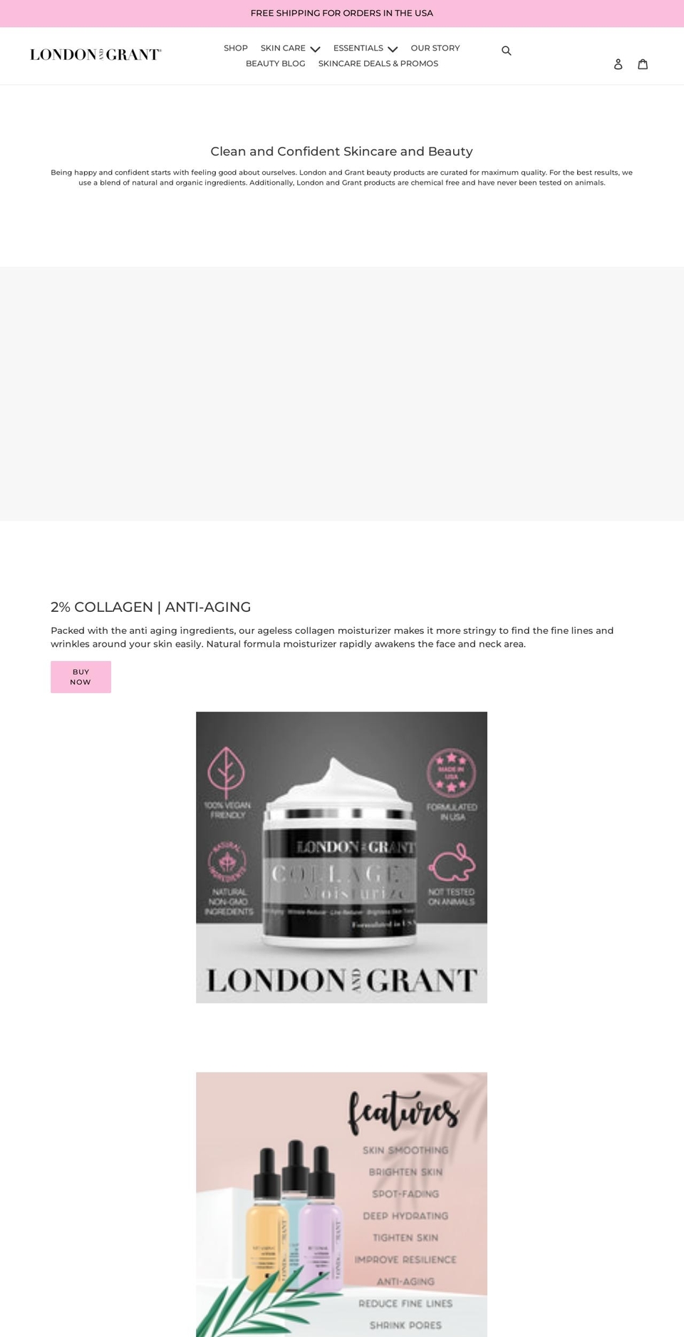 londonandgrant.com shopify website screenshot