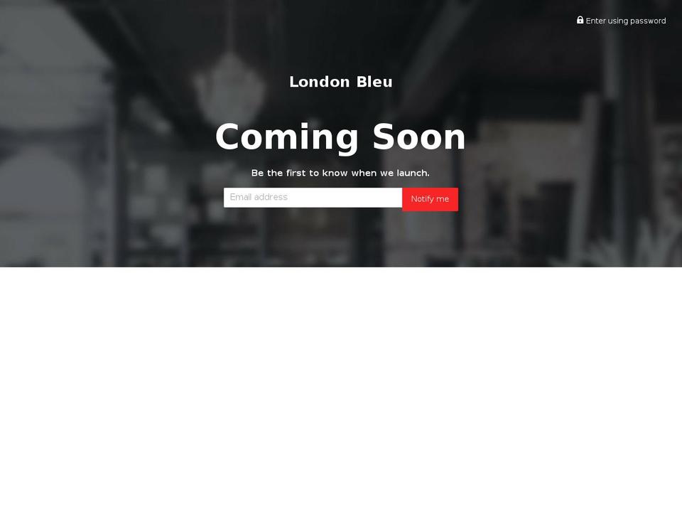 londonbleu.com shopify website screenshot