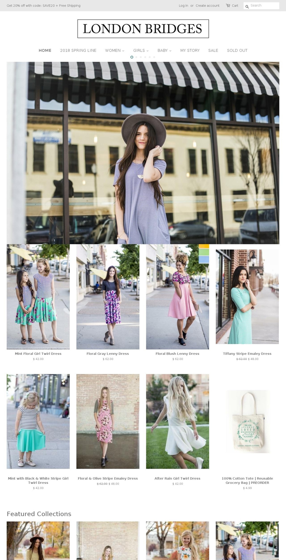 londonbridgesclothing.com — Shopify storefront screenshot