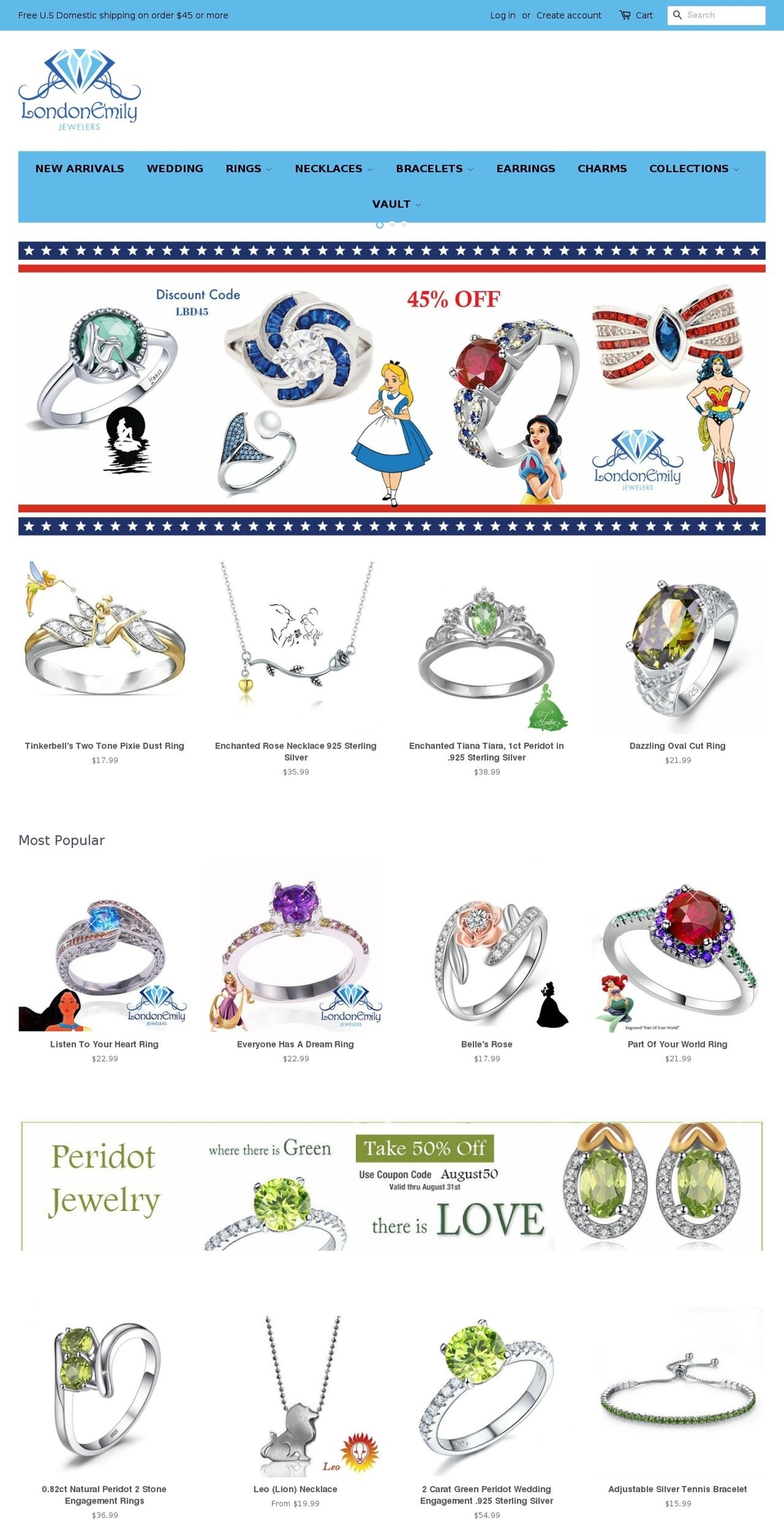 londonemily.com — Shopify storefront screenshot