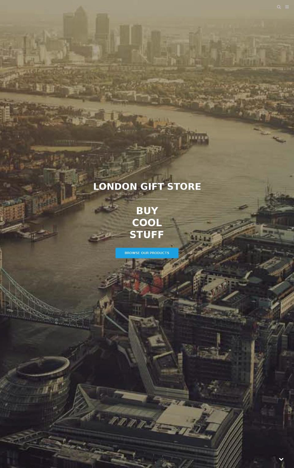 California Shopify theme site example londongiftstore.com