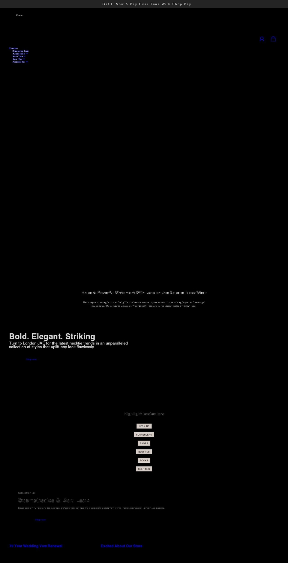 londonjaeapparel.com shopify website screenshot