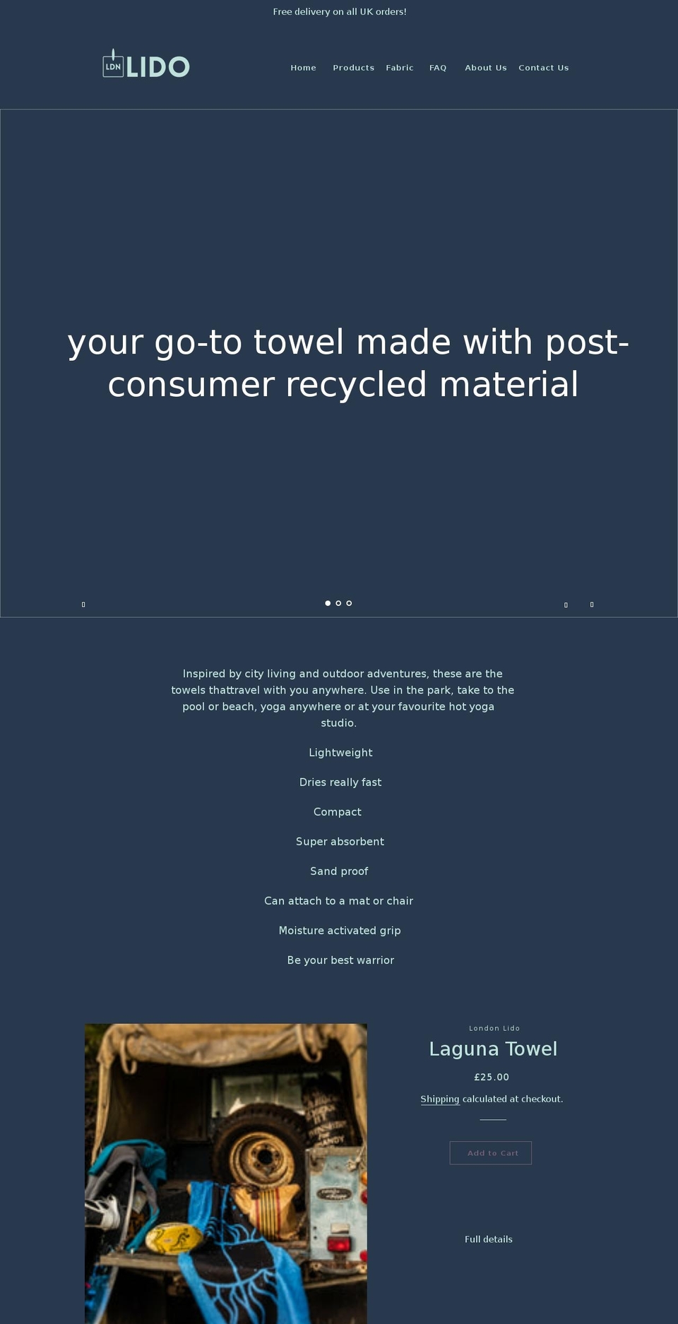 londonlido.com shopify website screenshot
