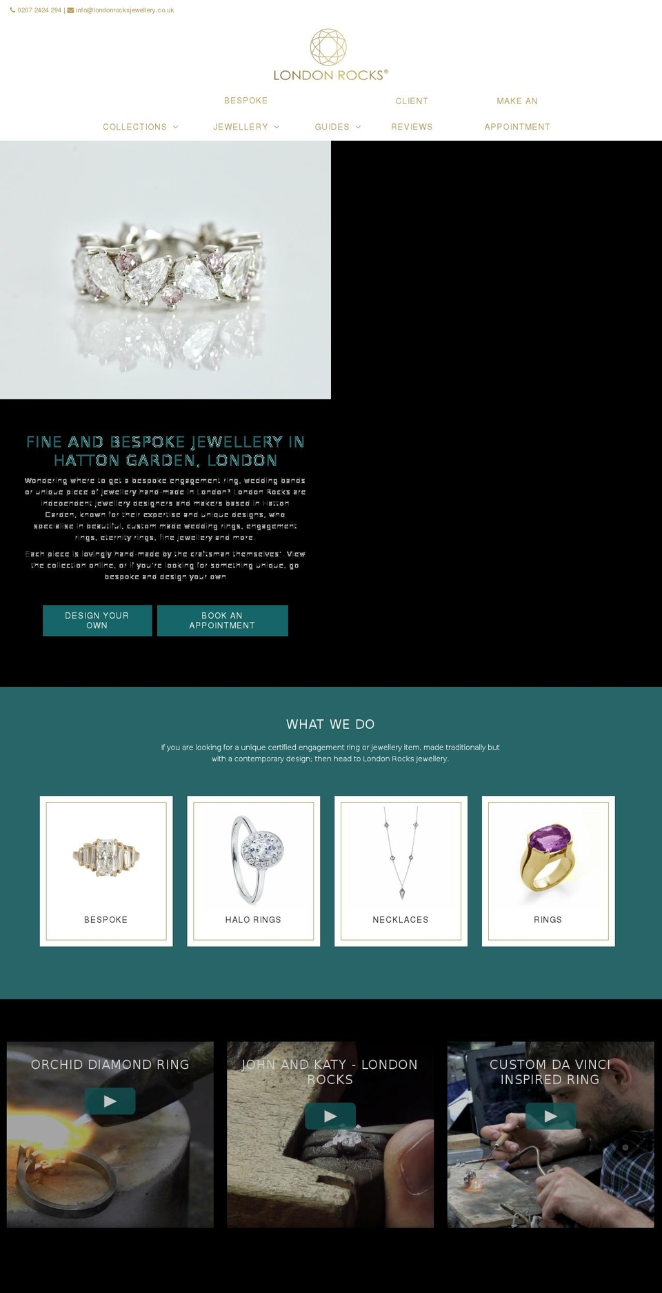 londonrocksjewellery.co.uk shopify website screenshot