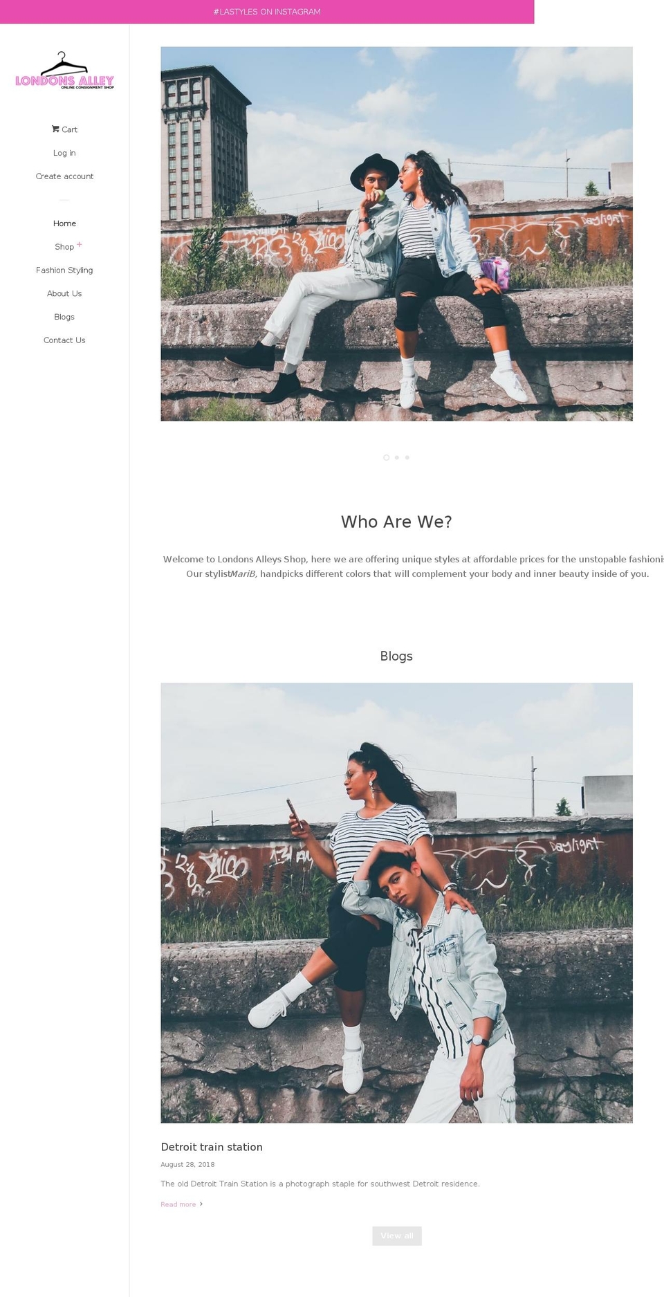 londonsalley.com — Shopify storefront screenshot