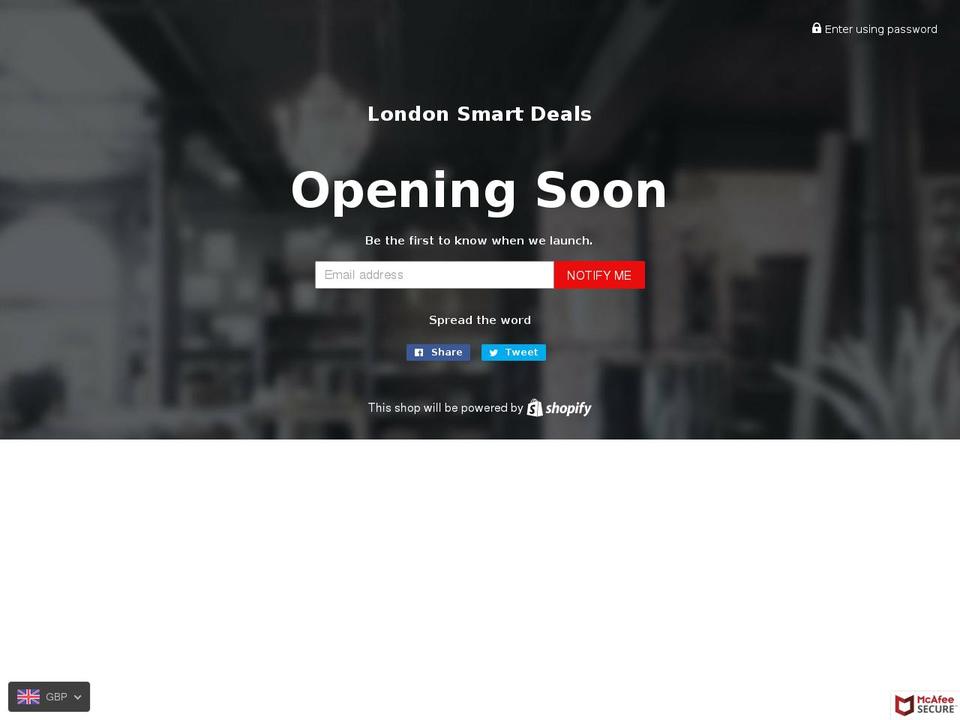 londonsmartdeals.com — Shopify storefront screenshot