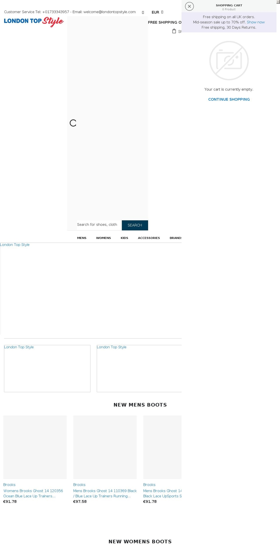 londontopstyle.com shopify website screenshot