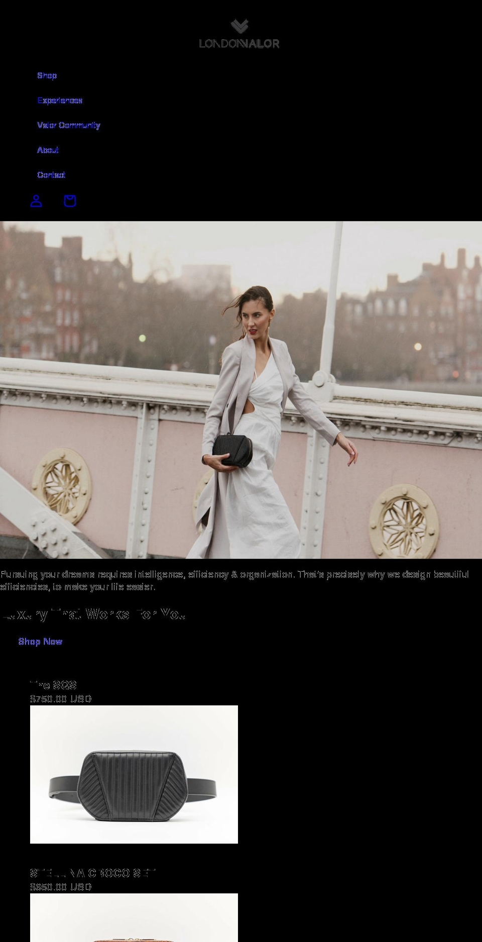 londonvalor.com shopify website screenshot