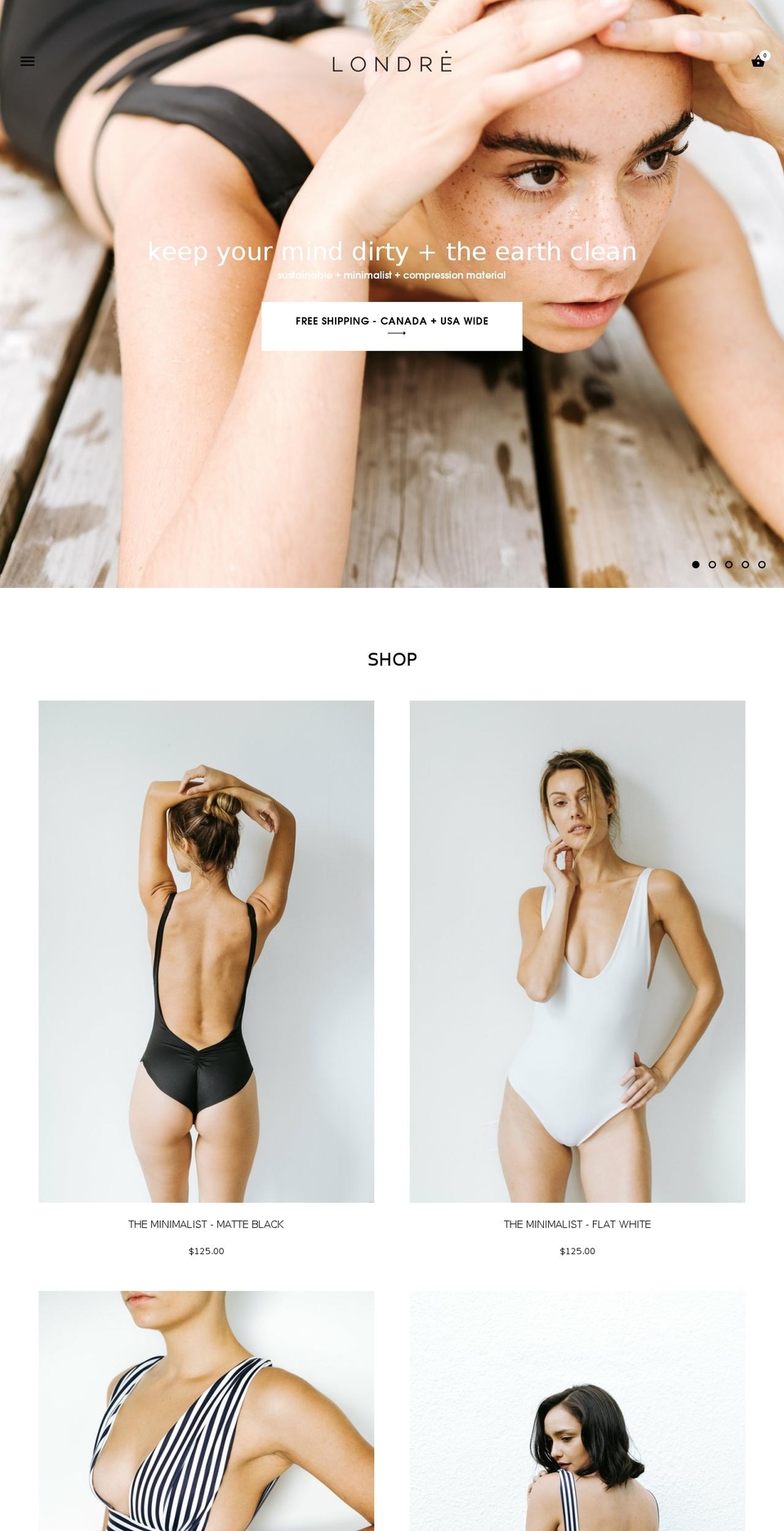 londrebodywear.com shopify website screenshot