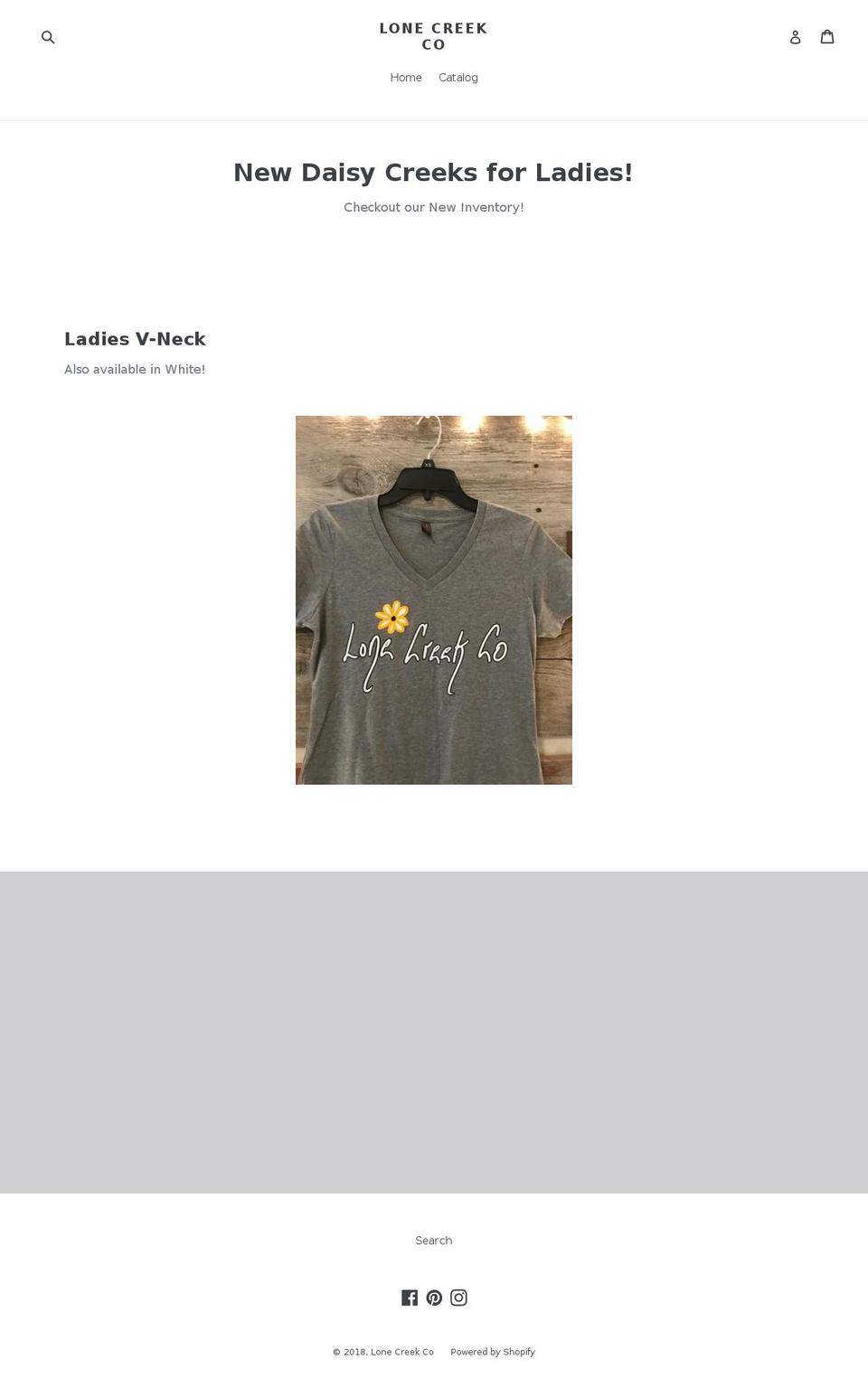 lonecreekco.com — Shopify storefront screenshot