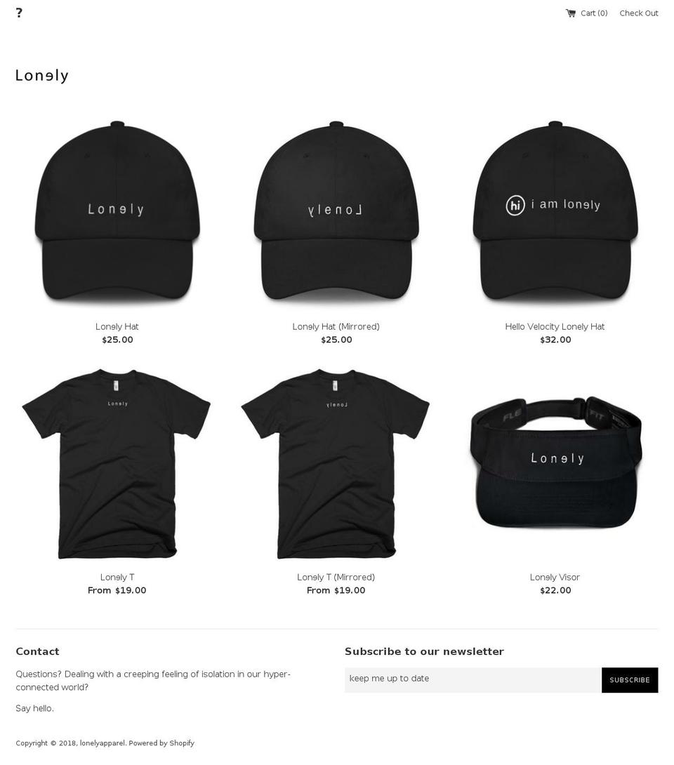lonely.forsale shopify website screenshot