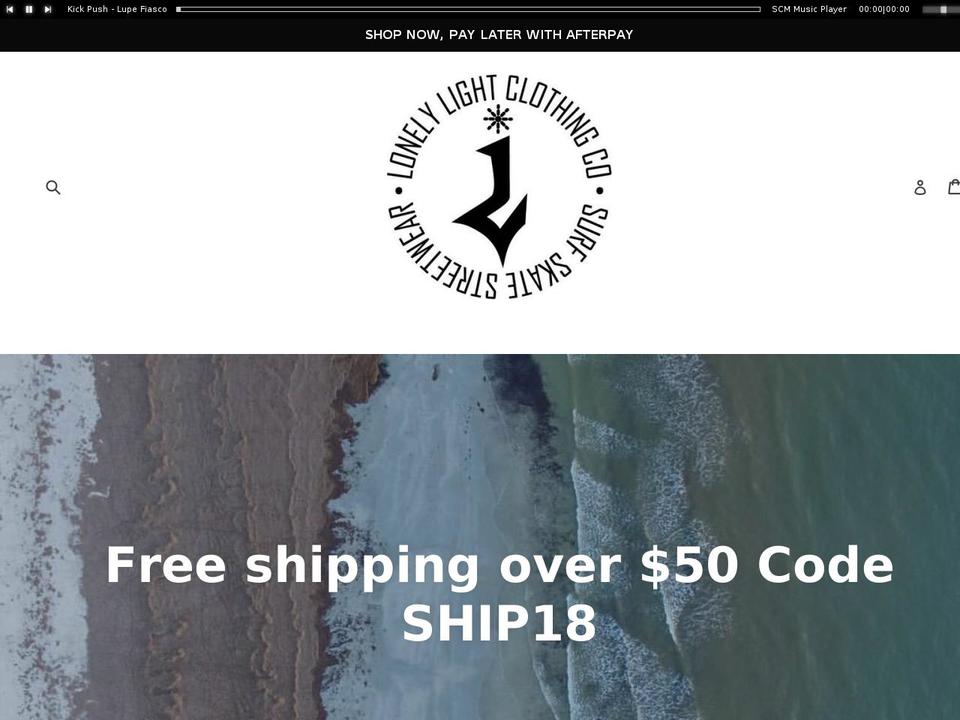 lonelylightco.com shopify website screenshot