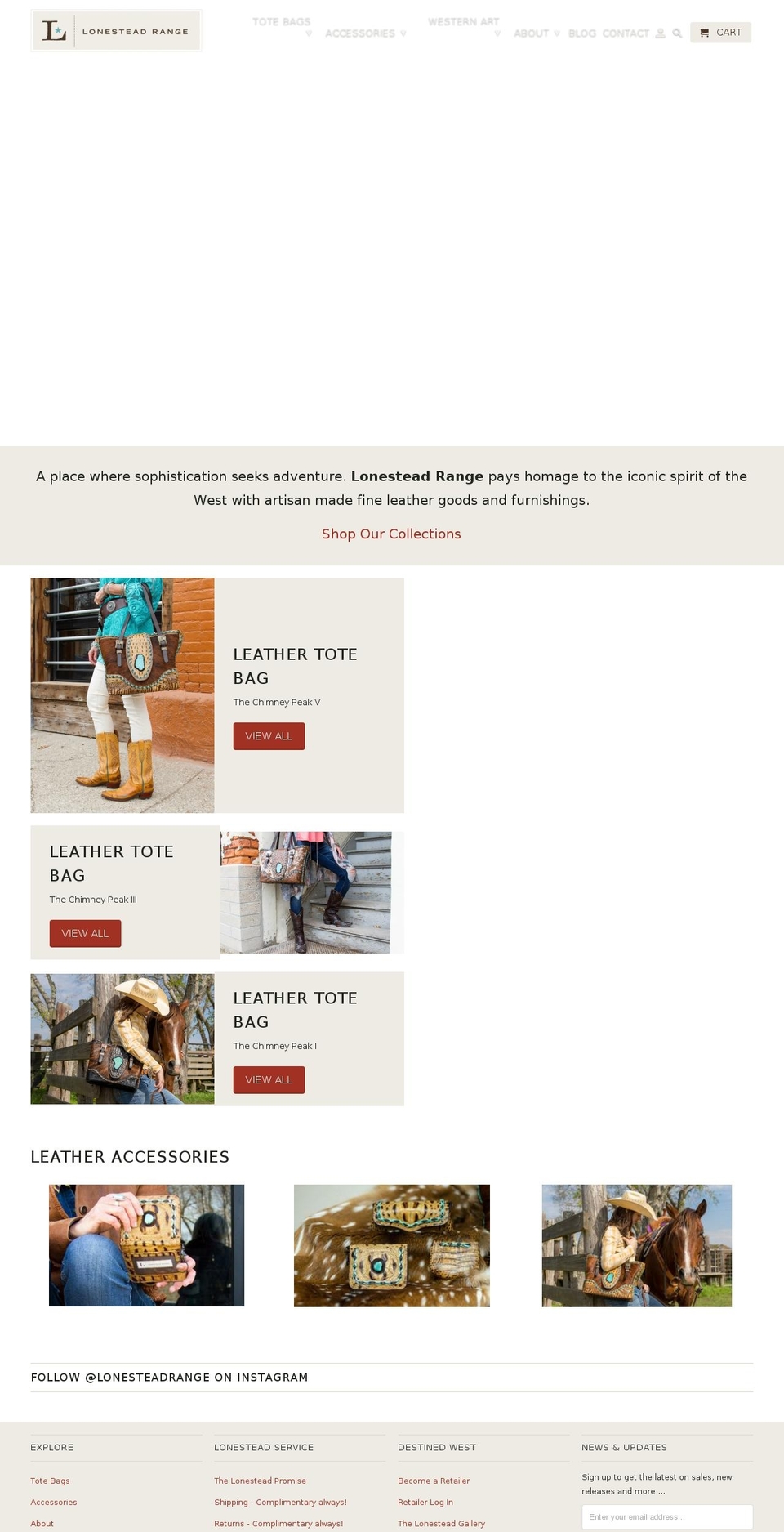 lonesteadrange.com — Shopify storefront screenshot